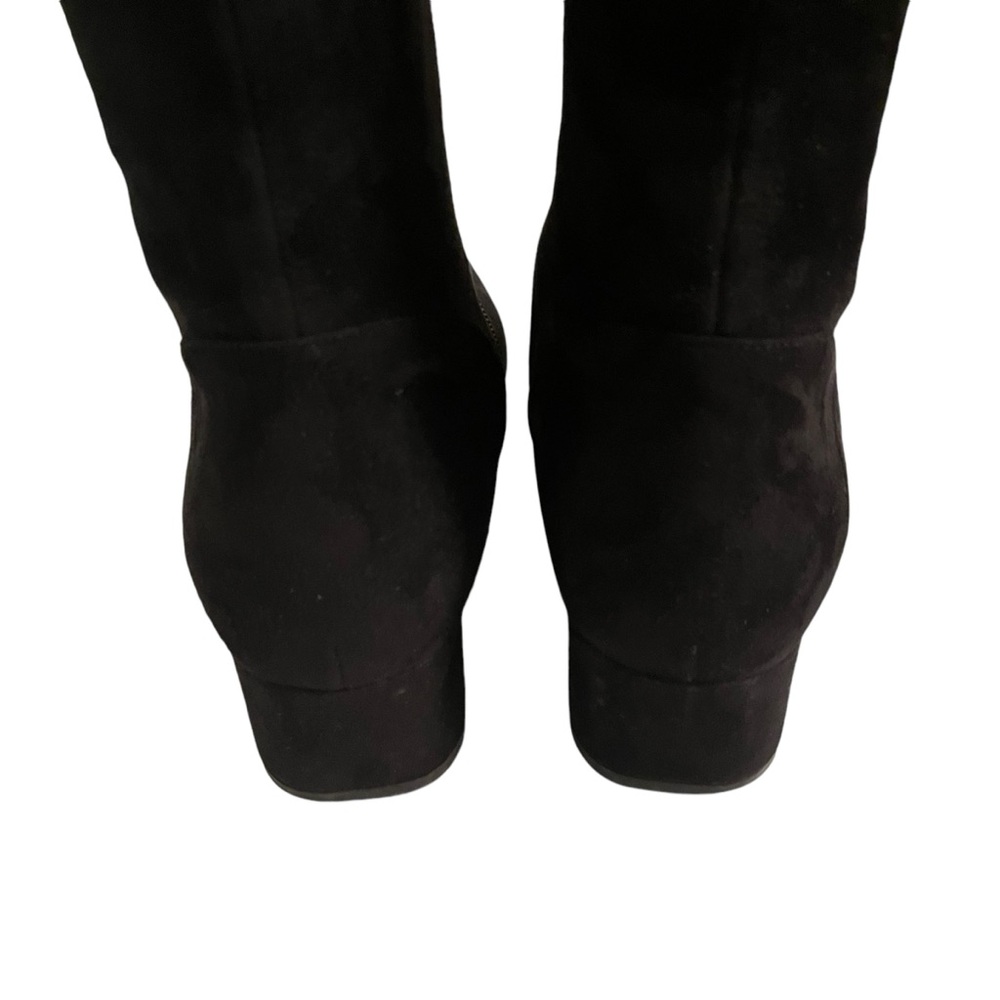 Saint Laurent Paris Black Suede Tall Block Heel Boots 40(9.5) - Picture 8 of 13